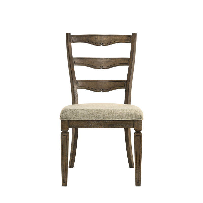 Chaises d'appoint (2) en chêne brun et patiné. Siège confortable avec coussin de 2 po et mousse D22. Fabrication en bois massif. Aspect classique et polyvalent. Élégantes caractéristiques cannelées antiques. P 19,49 po x l 38,44 po, H 34,7 lb.