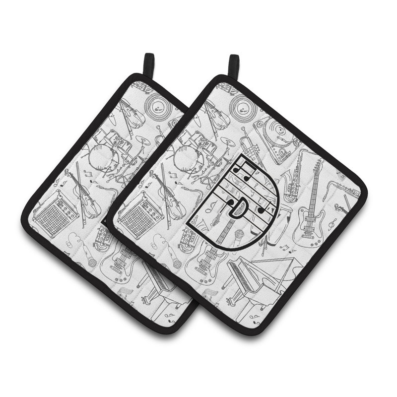 Note de musique Potholder, D