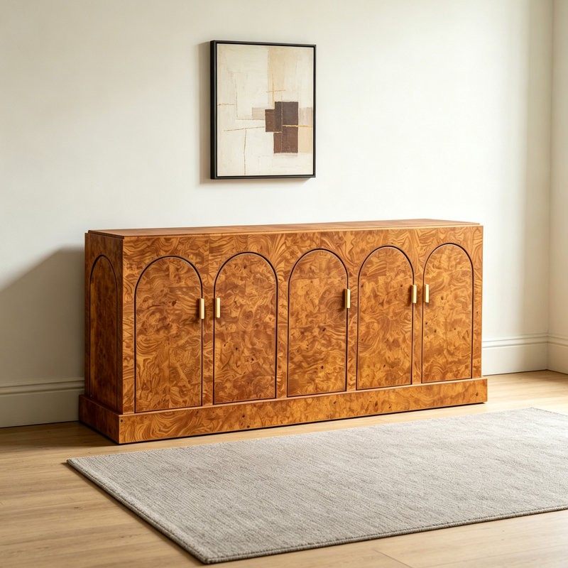 Buffet de style européen rétro minimaliste