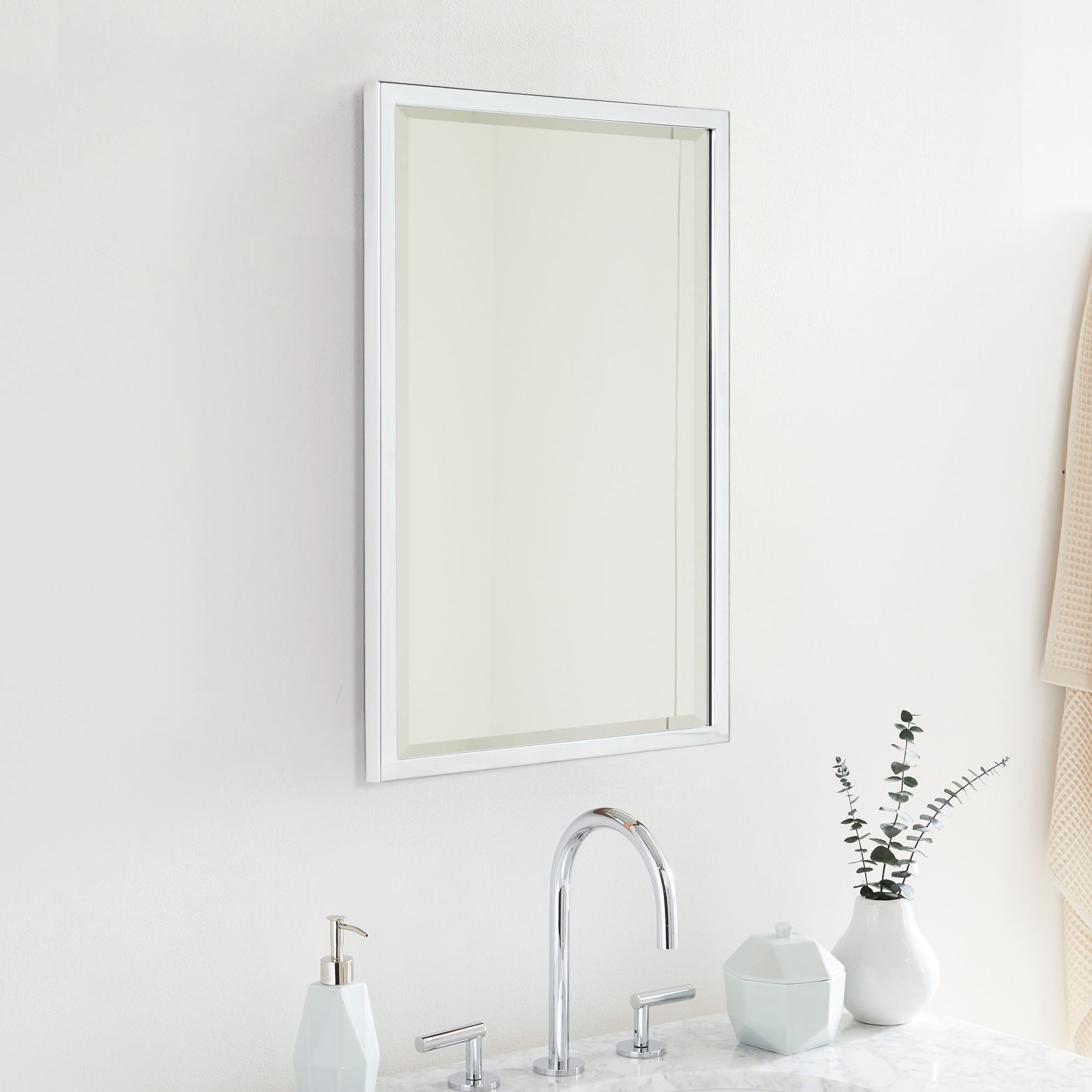 Haddison Recessed Medicine Cabinet, 24" x 16", Chrome