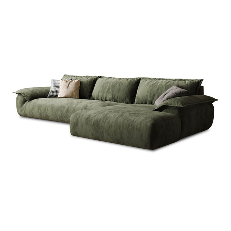 Canapé modulaire 2 pièces rembourré, Orienté à droite, 33,46 po H x 110,24 po x P 62,99 po