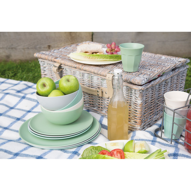 Colourworks Classics Salad and Snack Melamine Plates, 28cm