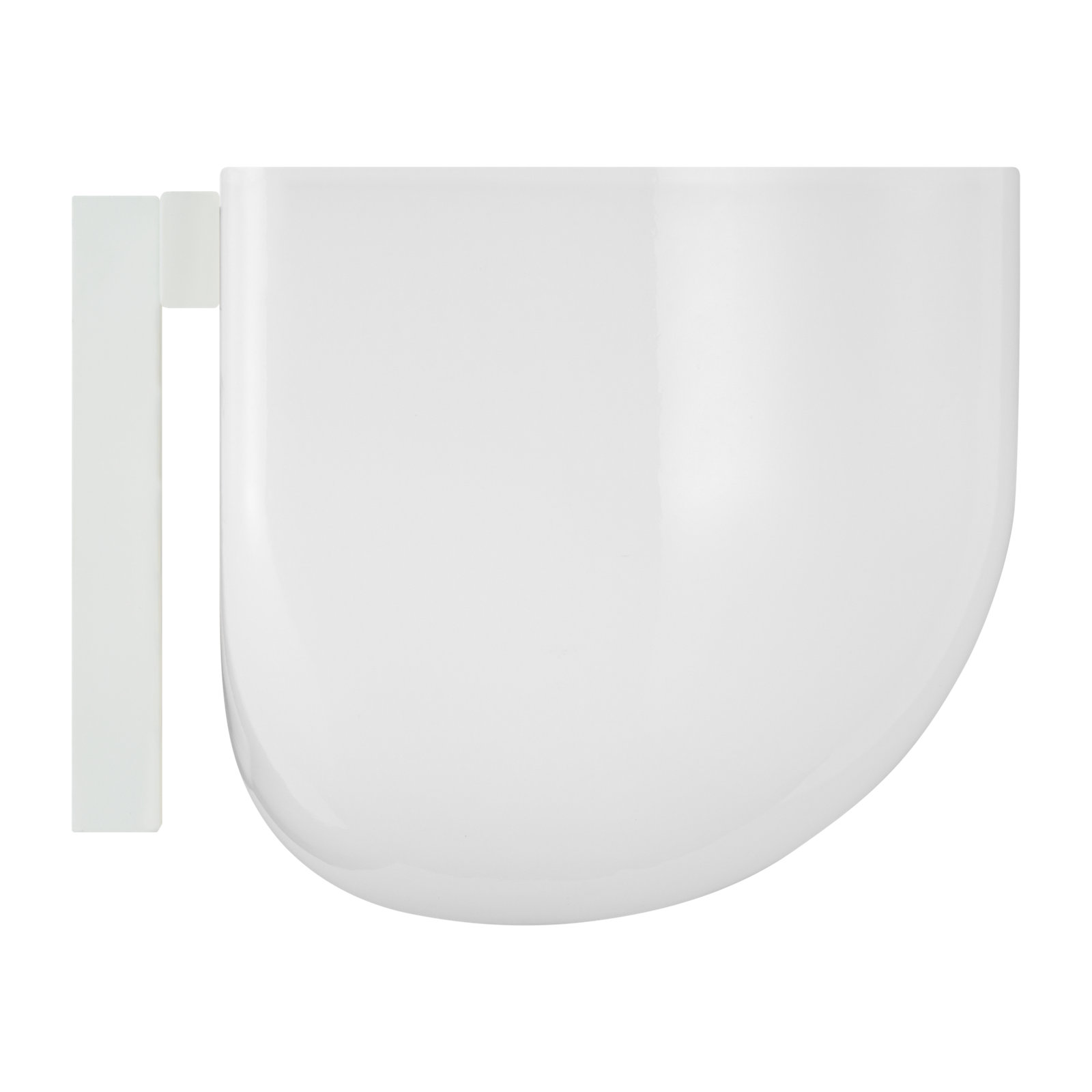 Single Frosted Dimmable Bath Sconce, Matte White