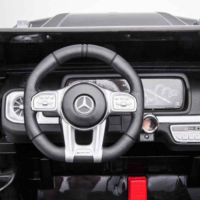 Black 24V Mercedes G63 Ride-On Car with Remote Control