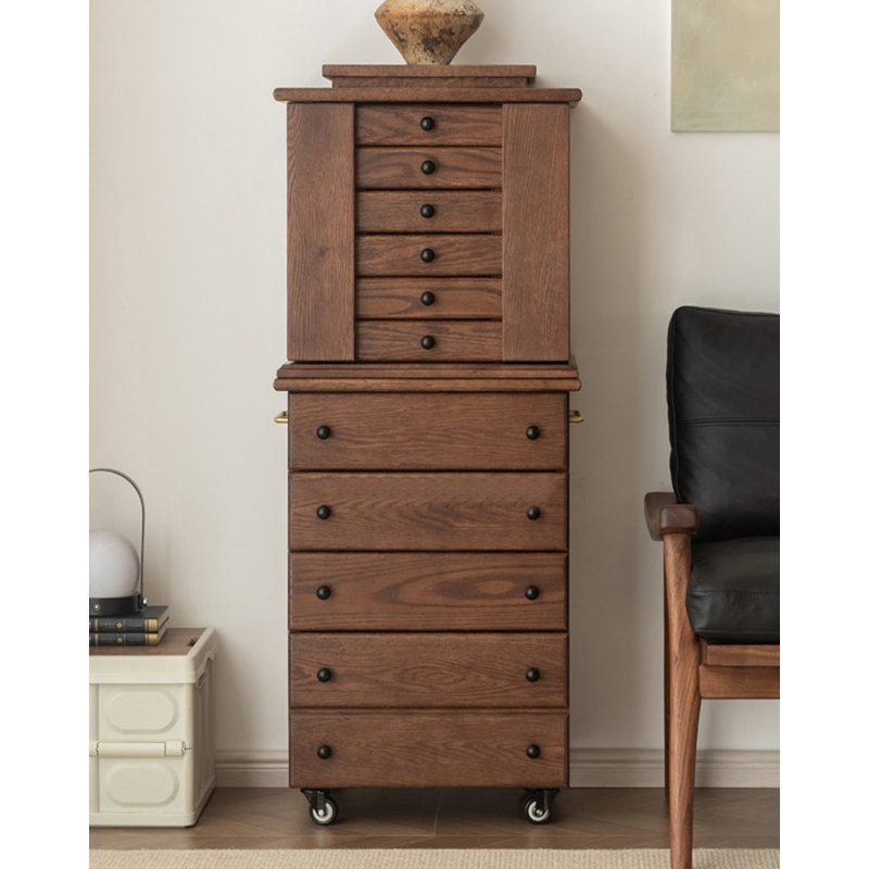 Armoire à bijoux Mid-Century, Brun