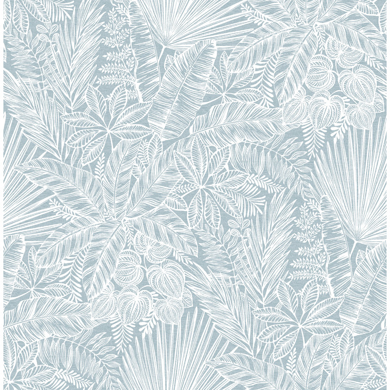 Vita Sage Botanical Wallpaper, Blue