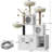 Cat Tree with Litter Box Enclosure, 2-In-1 Modern Cat Tower