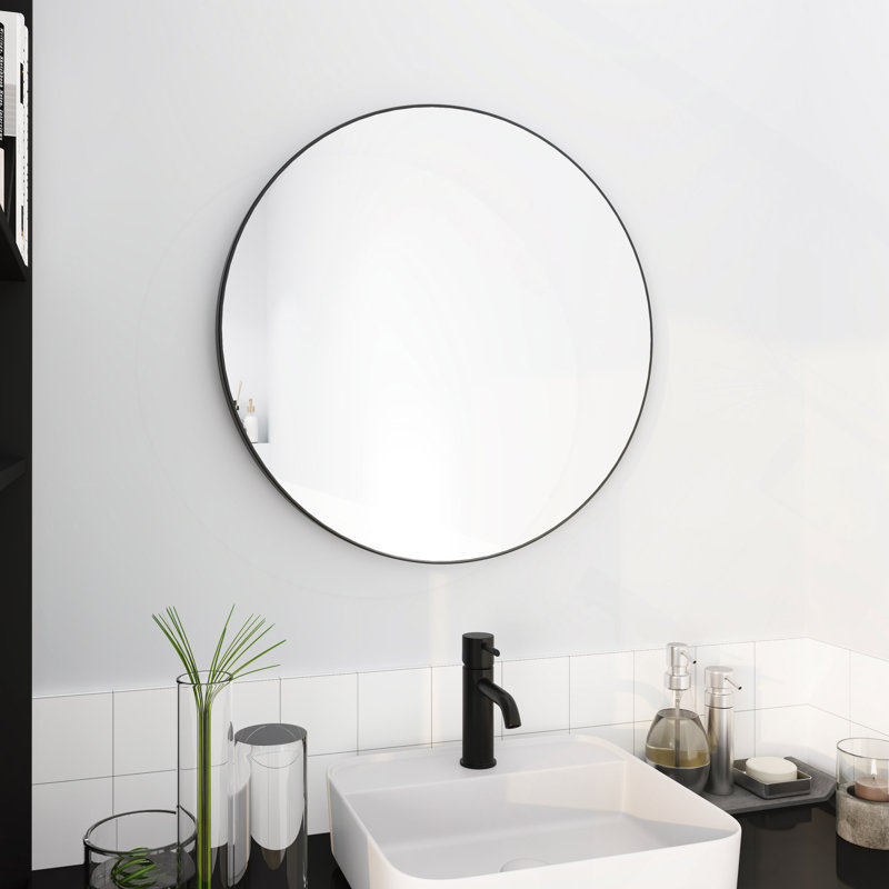 Grand miroir rond 24 po