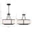 Maltez 4 Light Black Forged Chandelier