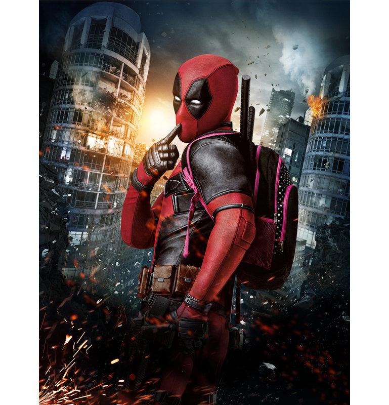 Deadpool, 18" H x 14" W
