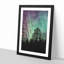 Northern Lights over the Forest - Picture Frame Graphic Art Print-56925526-56925522