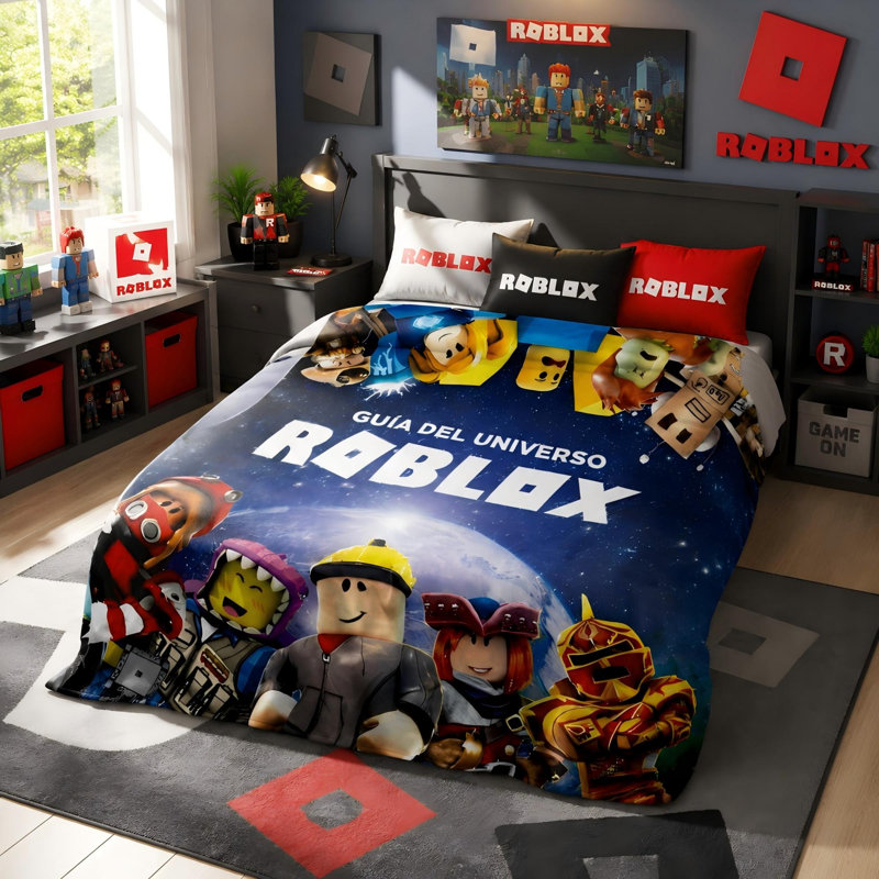 Couverture pour chambre d'enfant Roblox, 59 x 51 po Roblox Merch
