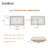 21x13 Inch Undermount Rectangle White Porcelain Ceramic Bathroom Sink Under Counter Vanity Sink