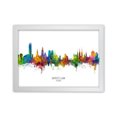 Wroclaw Poland Skyline by Michael Tompsett - Print