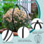 2 treillis rond en métal pour plantes grimpantes