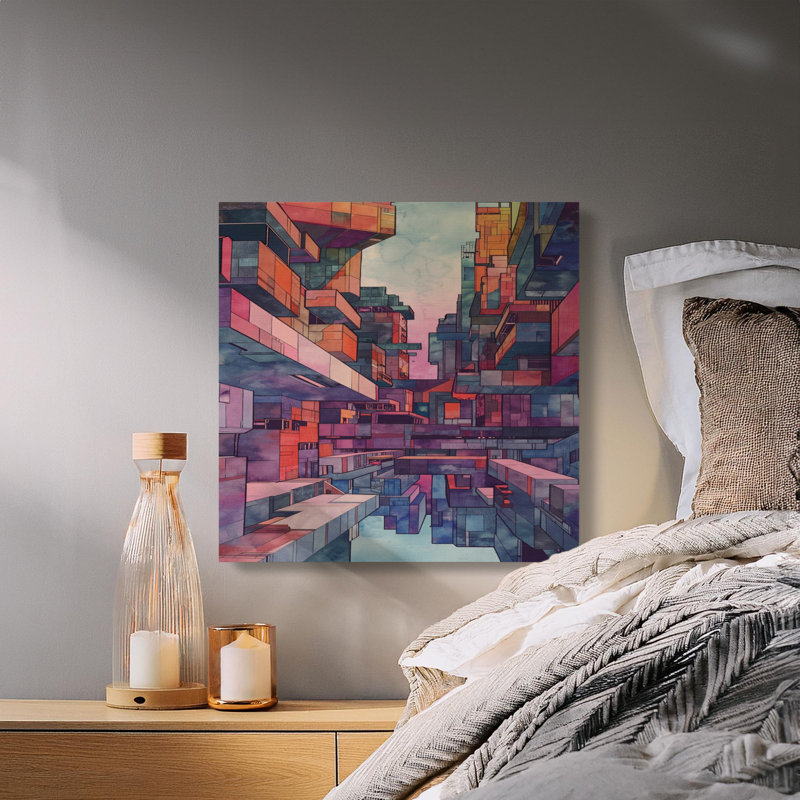 1 Piece Wrapped Canvas Wall Art Set, 15.24 cm H x 15.24 cm W