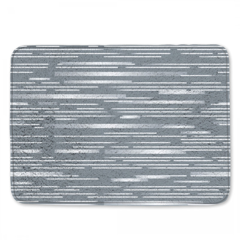 Tapis de bain à rayures, 24in W x 17in L