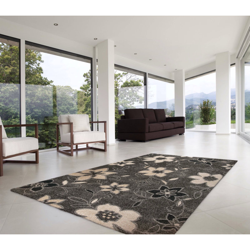 Tapis gris area Market, Rectangle 6 pi 7 po x 9 pi 6 po