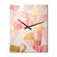 Horloge murale moderne rose et or Tessellations I-786721874