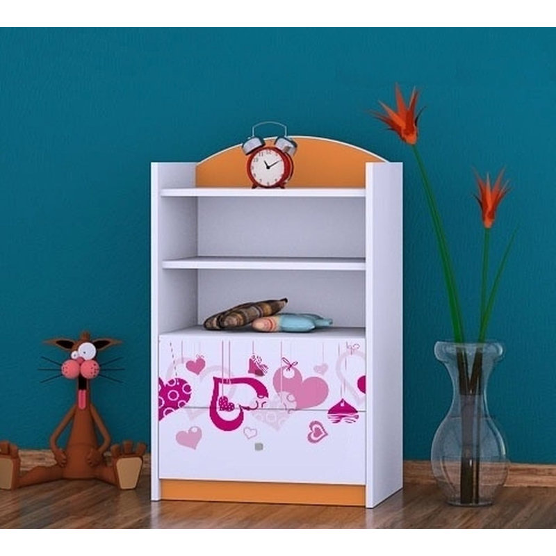 Paloma 96cm H X 60cm W Kids Cube, Orange
