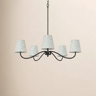 Wrought Iron 5-Light Chandelier