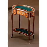 Louis XVI Tray Top 3 Drawer End Table