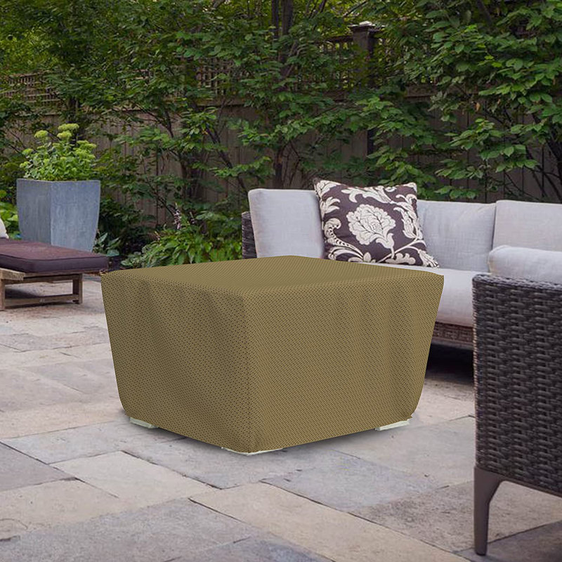 Heavy Duty Multipurpose Outdoor Square Fire Pit Cover, Durable & UV Resistant Patio Waterproof Cover Suitable For LAUREAN AEGEAN  Belle