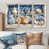 Toile naturelle avec cadre flottant
