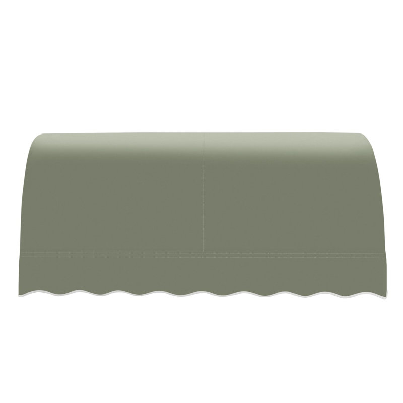 Awntech Savannah Acrylic Fabric Fixed Awning, Sage, 44" H x 76.5" W x 36" D