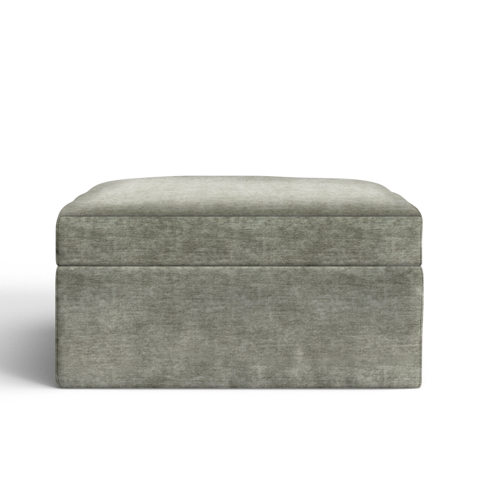Hartig 38" Ottoman, Nave Metal Performance Distressed Velvet