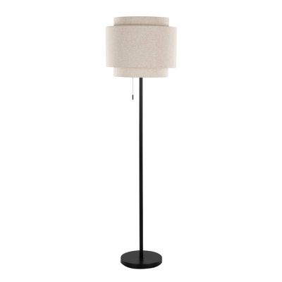 Lampe sur pied en métal 64 po Tier