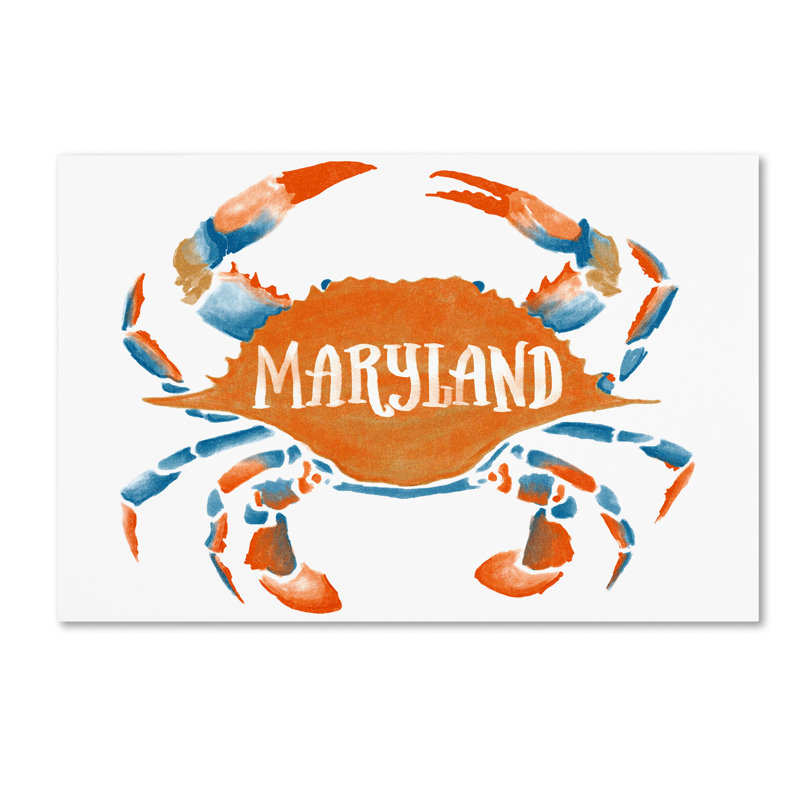 «Crab» par Kadey, impression sur toile, H 12 po x l 19 po x P 2 po