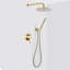 Metro 2-Way Pressure Balance Trim Complete Shower Set - Wall Mount - 12" Brass-488609792