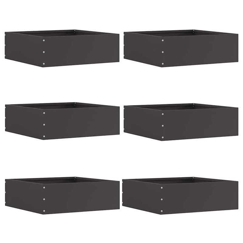 13 cm H Steel, 13cm H x 40cm W, Black