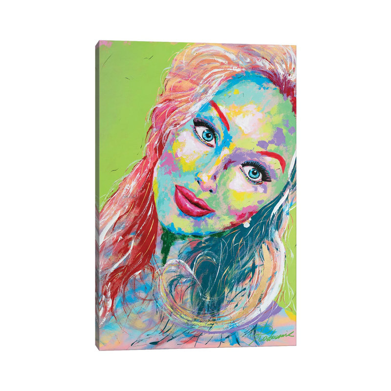 Miss. Lady - Wrapped Canvas Painting, 20.32 cm H x 30.48 cm W