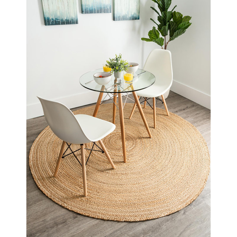Meador Hand Braided Chindi Rugs, Oval 3'3" x 5'1"