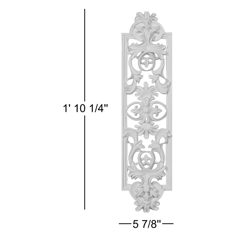 Avery 22.25 in. H x 5.875 in. W x 1 in. D Urethane Onlay Scroll