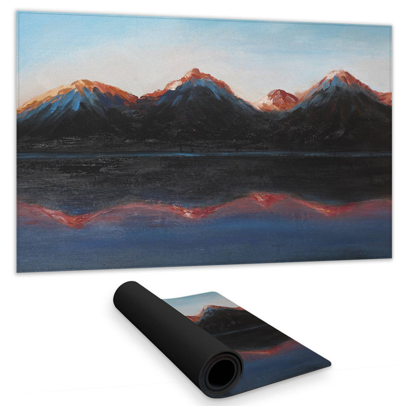 Mountains landscape - 14.00"x24.25" Desk mat