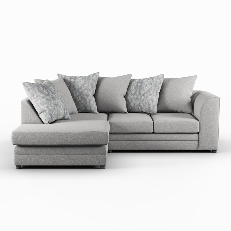 Ellaria Missy Corner Sofa, Grey, Left Hand Facing