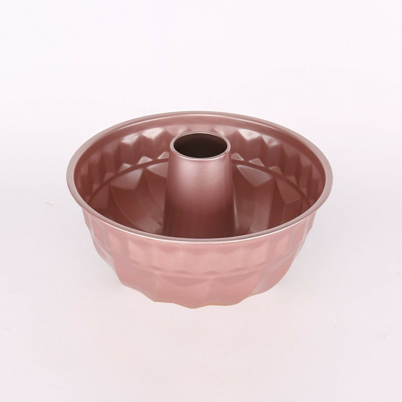 Symple Stuff Laititia Fluted Cake Pan, Rose Gold