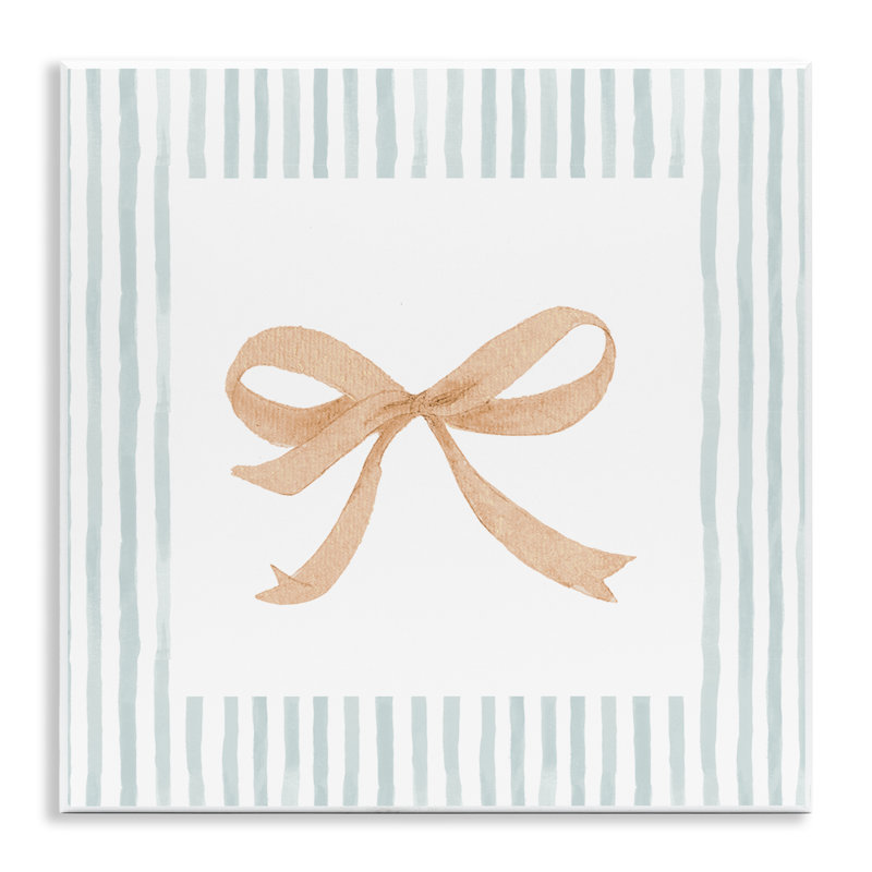 Plaque murale chic chic avec bordure rayée, design par Patricia Pinto