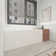 59” x 28.7” Freestanding Acrylic Soaking Bathtub, Alcove Back to Wall or Corner Ractangular  Tub