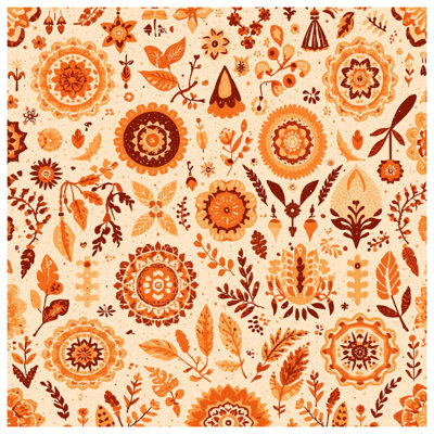 Intricate Floral Motifs Blankets
