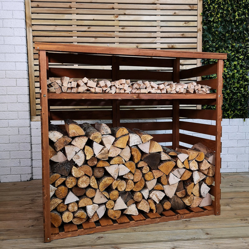 Chantai 122cm W x 61cm D Wood Log Store