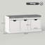5 Pair Shoe Storage Bench