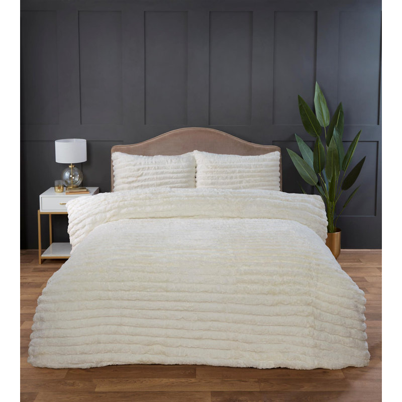 Polyester No Pattern [EU ONLY] Duvet Cover Set with Pillowcases Included, Double Duvet Cover + 2 Double Pillowcases, White