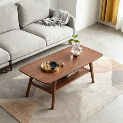  Table basse avec plateau en bois de chêne massif
