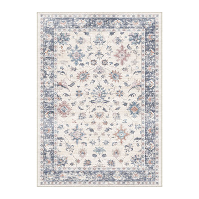 Tapis bleu / blanc Luke