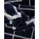 Glam Navy Blue Silver Area Rug