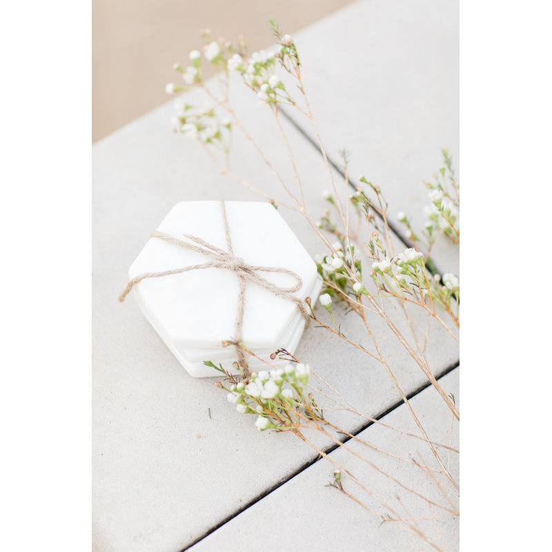 Marble Hexagon Coaster